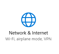 Select Network and Internet