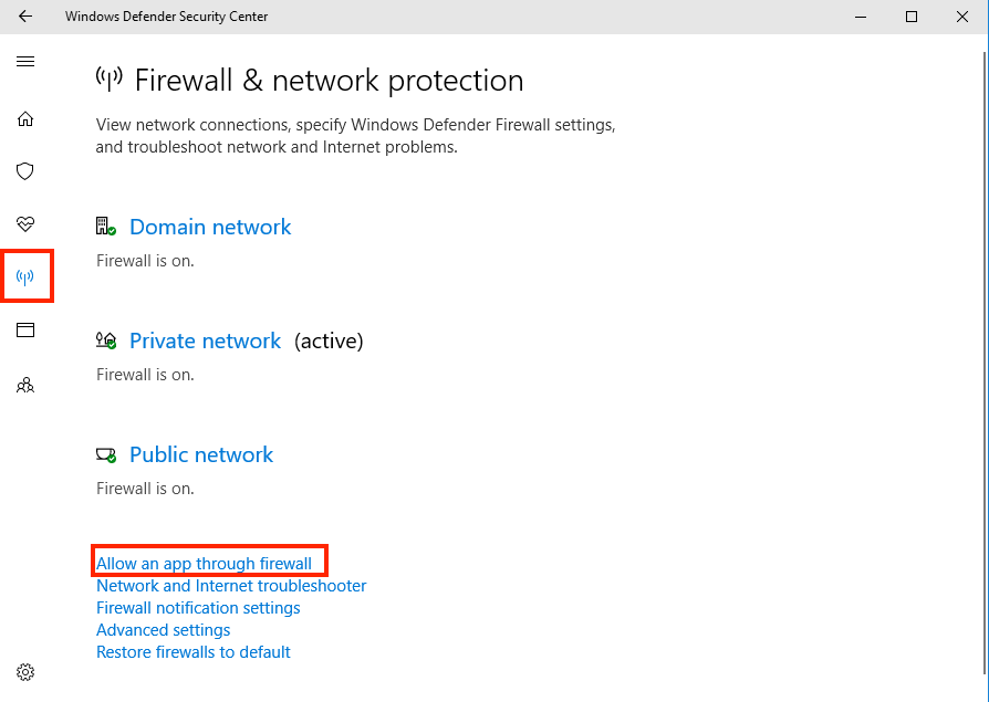 Firewall and network protection